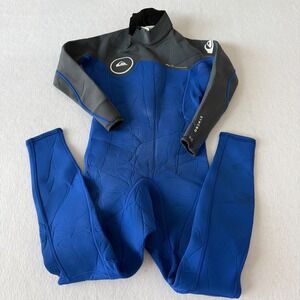 Quiksilver Syncro Series 3:2mm‎ Neoprene Wetsuit Kids Size 10 Blue Grey